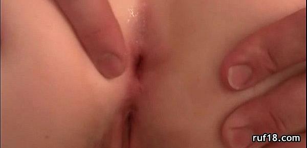  Tight teen taking every inch